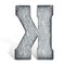 Galvanized Metal 3D Letter for Wall Decor for Hanging or Freestanding Unique Blend of Rustic Vintage Western and Industrial Styles Letter K
